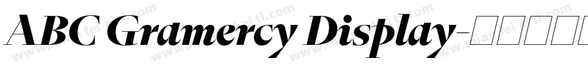 ABC Gramercy Display字体转换